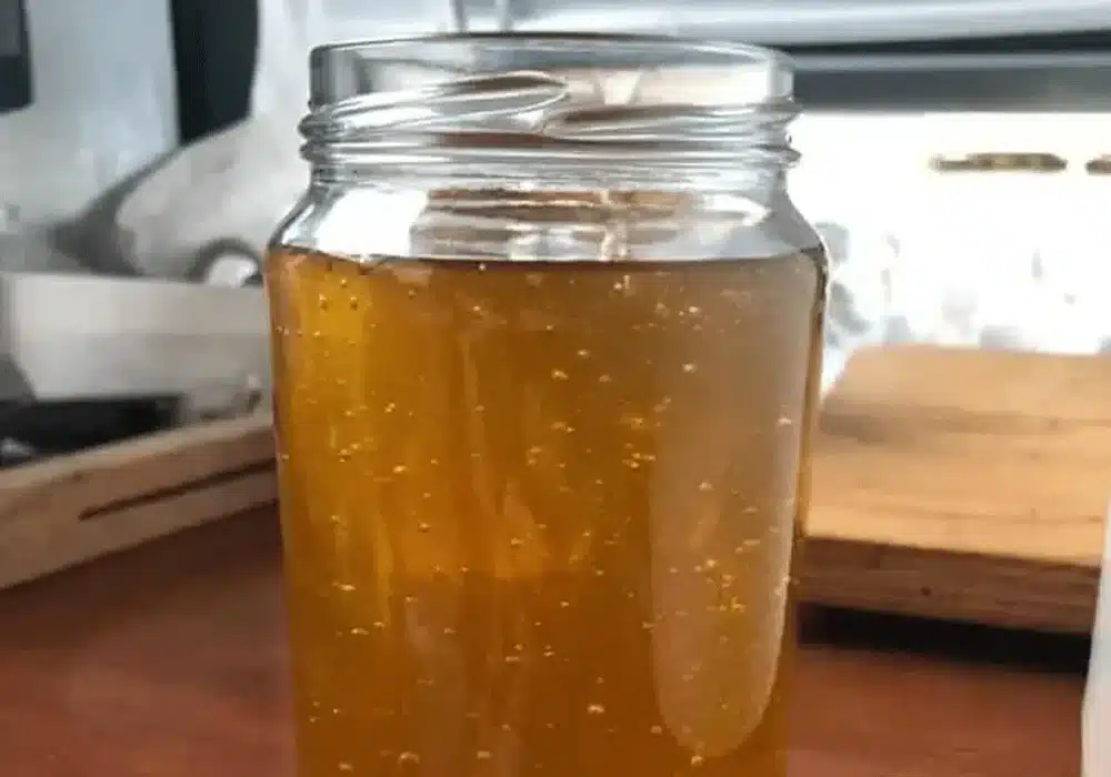 De vers gemaakte bottenbouillon