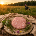 Kruidige kalkoenhamburger kopen van antibioticavrije kalkoen