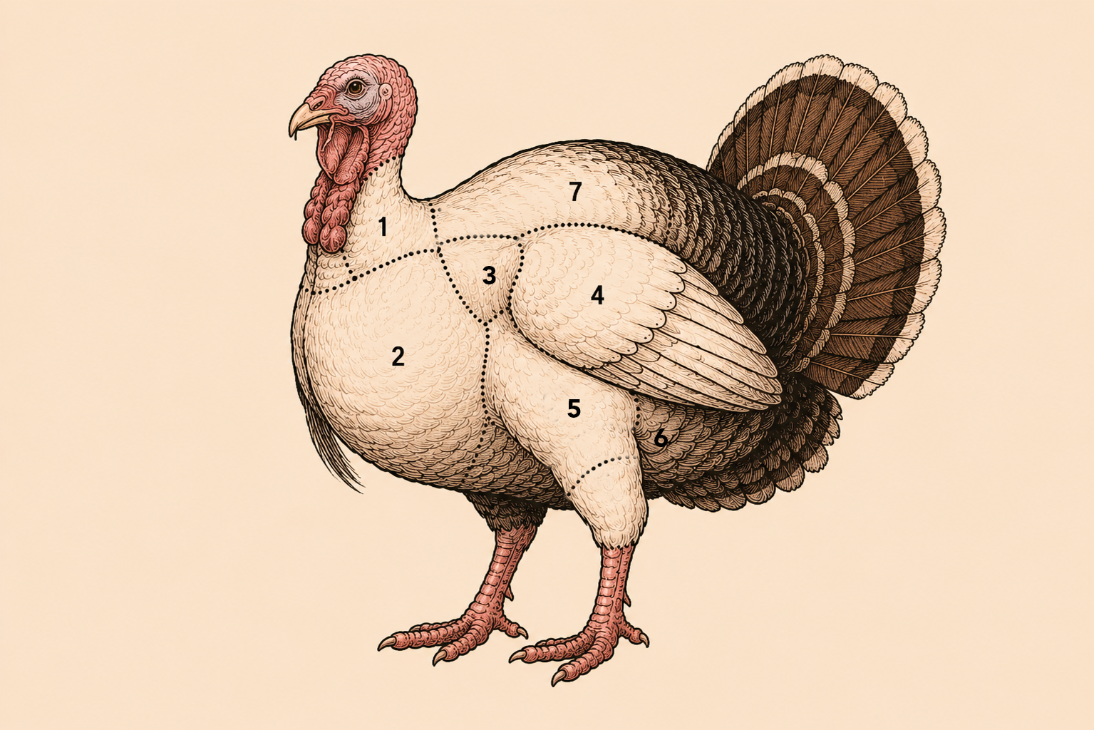 Weet jij welk stukje van de kalkoen je eet? Waar komt dit deel vandaan?